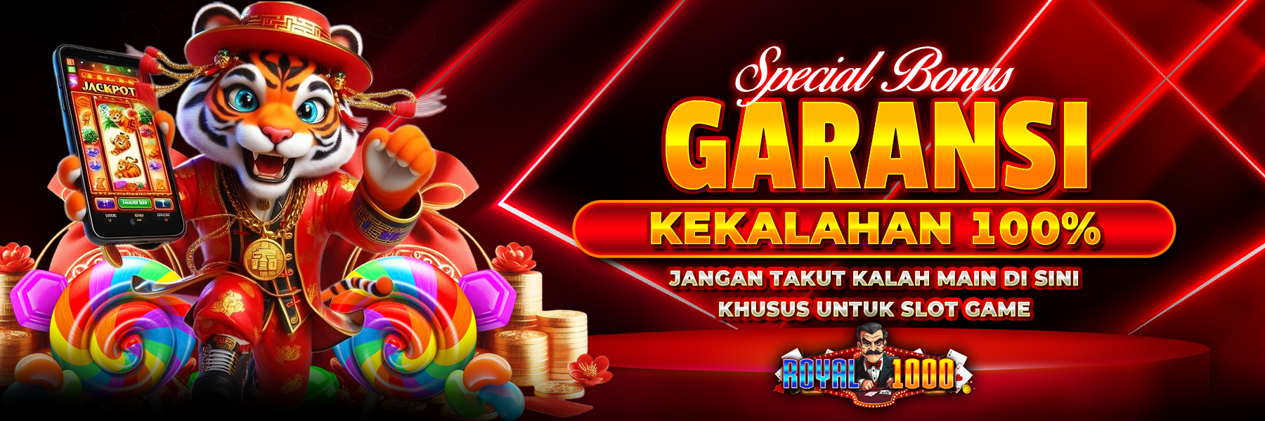 Bonus Garansi Kekalahan 100% Royal1000